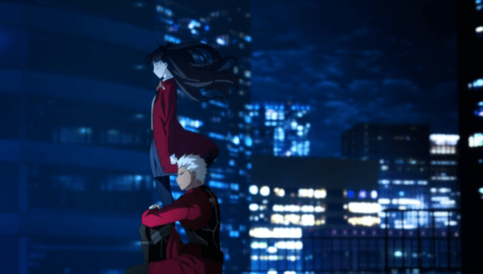 "Bet you I can hit Emiya with a loogie from up here."