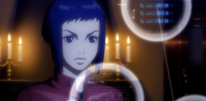 It's difficult to identify this person as the same Motoko from other GitS.