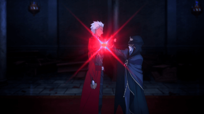 This is the point everyone expected Archer to just chop Caster's head off but nothing happened.