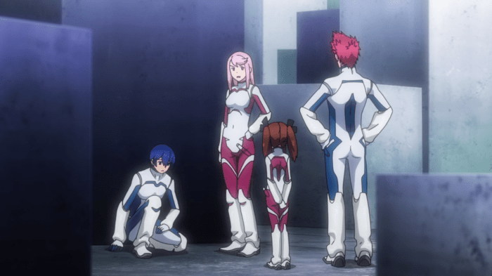 Big bro is followed by a murderous loli who presumably calls him her lord because she believes he's a member of the Leningrad Cowboys.