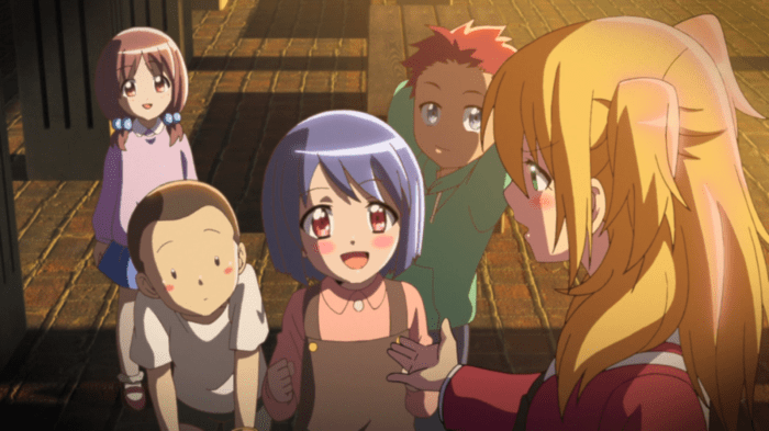 Left to right: red eyes, red cheeks, red eyes AND cheeks, red hair, red cheeks/shirt/highlights. We bloody get it, Re-Kan.