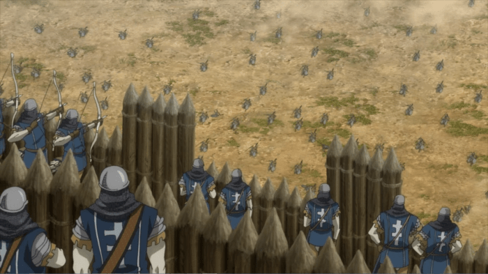 The cross sigil of the cultist nation removes any doubt about the author's stance on Western religion.