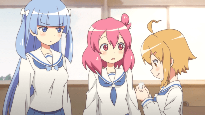 Usagi looks on in shock as her friend makes good on her dare to eat an entire bar of soap.