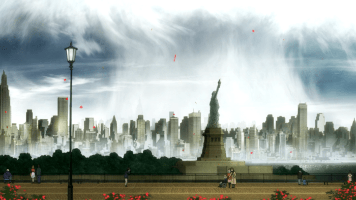 "Gibu mi yoru tiyado, yoru poru, yoru hadaradu masesu yaningu to burezu furi." -Battlefront's Statue of Liberty plaque, probably.